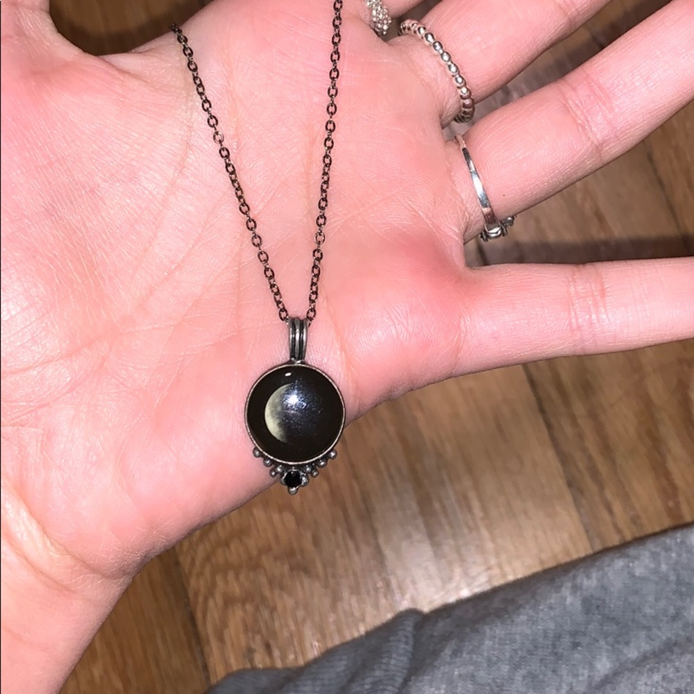 Moon phase necklace